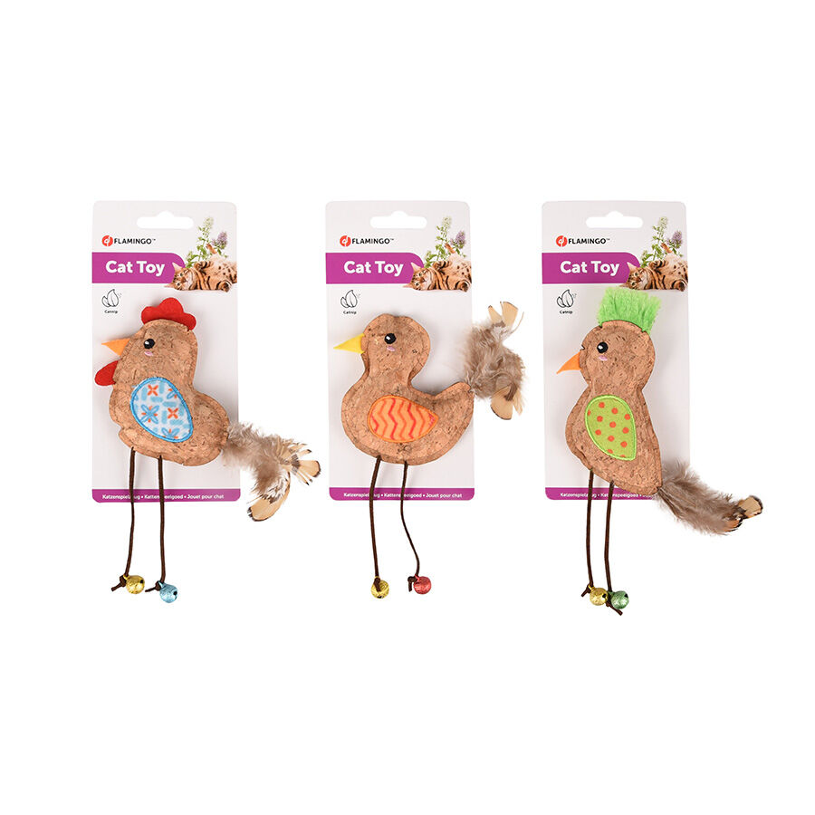 Flamingo JG aves surtidas de peluche para gatos Imagen numero 4